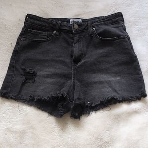Abound Charcoal Distressed Jean Shorts